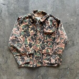 Vintage 1980s game winner camo jacket
